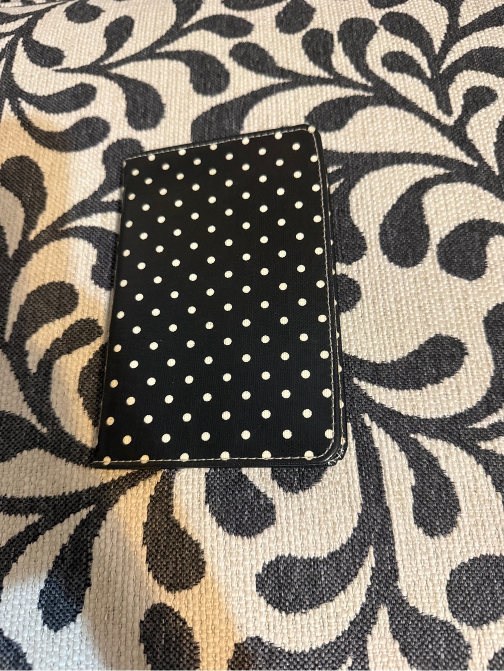 Black Polka Dot Phone Card Case - Chic Protective Accessory